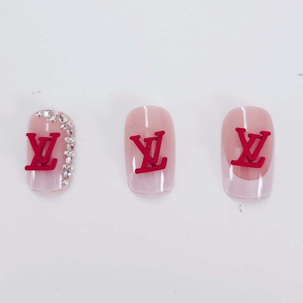 Luxury Nail Charms Red
